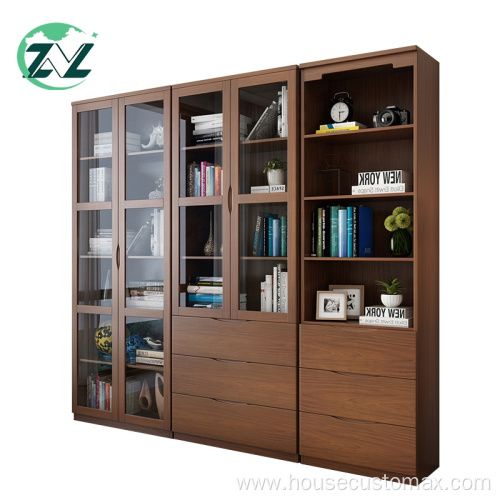 Wooden Book Store Bookshelves Wood MDF Display Bookshelf